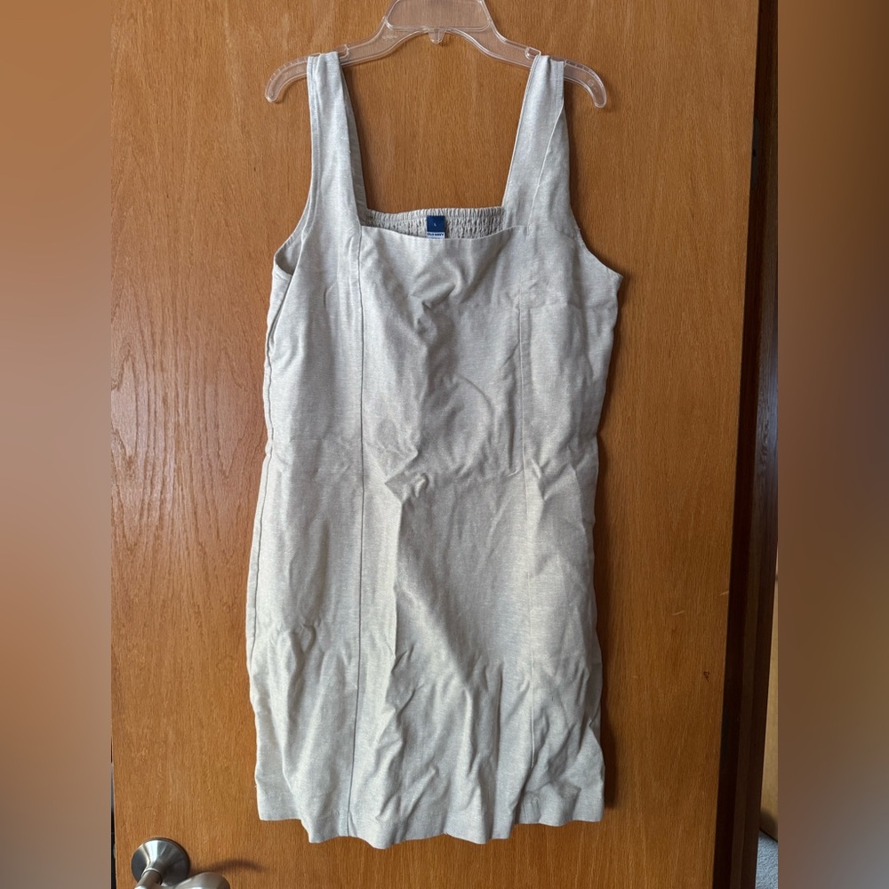 Old Navy Textured Beige Dress